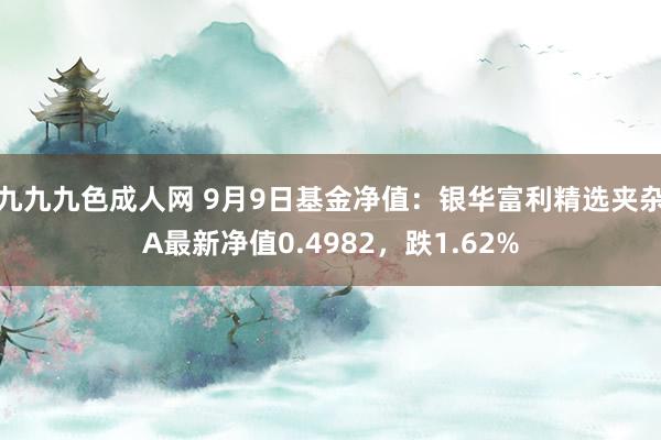 九九九色成人网 9月9日基金净值：银华富利精选夹杂A最新净值0.4982，跌1.62%