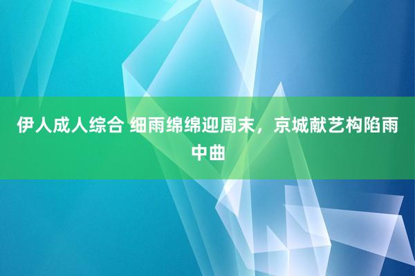 伊人成人综合 细雨绵绵迎周末，京城献艺构陷雨中曲