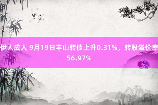 伊人成人 9月19日丰山转债上升0.31%，转股溢价率56.97%