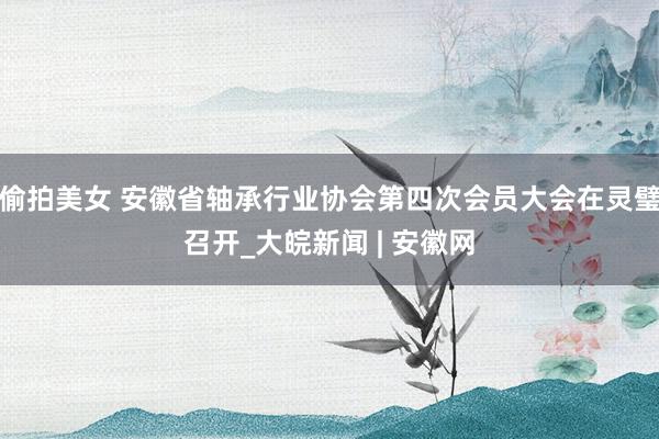 偷拍美女 安徽省轴承行业协会第四次会员大会在灵璧召开_大皖新闻 | 安徽网