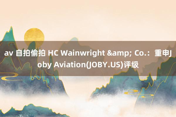 av 自拍偷拍 HC Wainwright & Co.：重申Joby Aviation(JOBY.US)评级