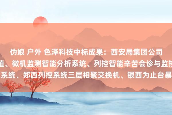 伪娘 户外 色泽科技中标成果：西安局集团公司大西搪塞器报文读写培植、微机监测智能分析系统、列控智能辛苦会诊与监控系统、郑西列控系统三层相聚交换机、银西为止台暴露器培植购置神志中标公告