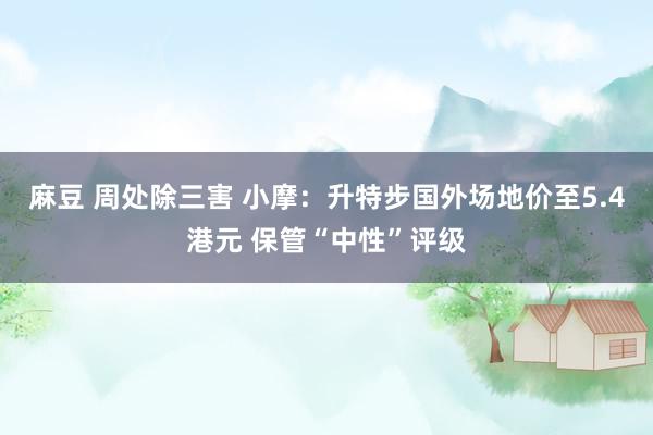 麻豆 周处除三害 小摩：升特步国外场地价至5.4港元 保管“中性”评级