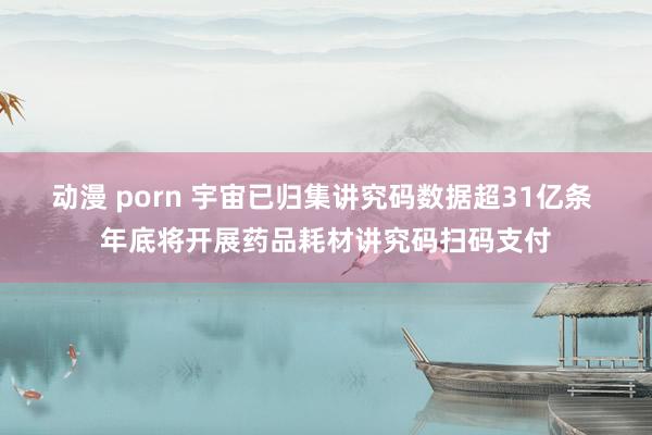 动漫 porn 宇宙已归集讲究码数据超31亿条 年底将开展药品耗材讲究码扫码支付