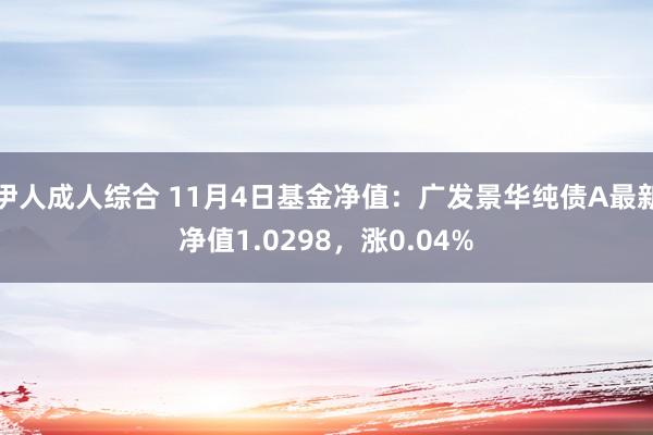 伊人成人综合 11月4日基金净值：广发景华纯债A最新净值1.0298，涨0.04%